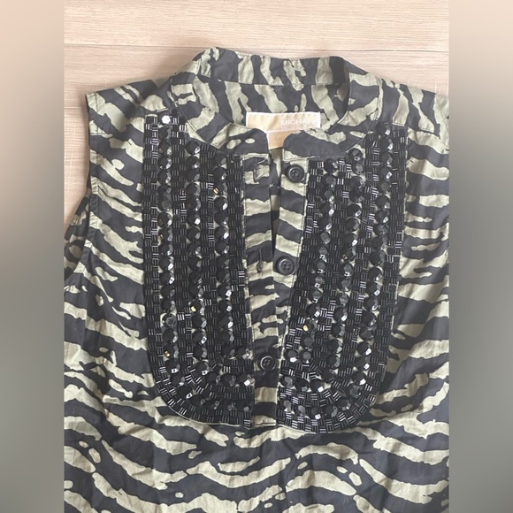 Michael Kors Blouse with Jewels Size Small - Picture 3 of 7